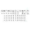 Cooker Symbol Sticker Set for Cooker Labelling (RPt1/1) (9 mm)