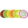 3.5” Colorful Non Slip Silicone Coasters - Non Scratch Drink