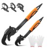 Kakalote 2pcs Pipe Wrench with 1pair Gloves,Self Adjusting Wrench Plumbing