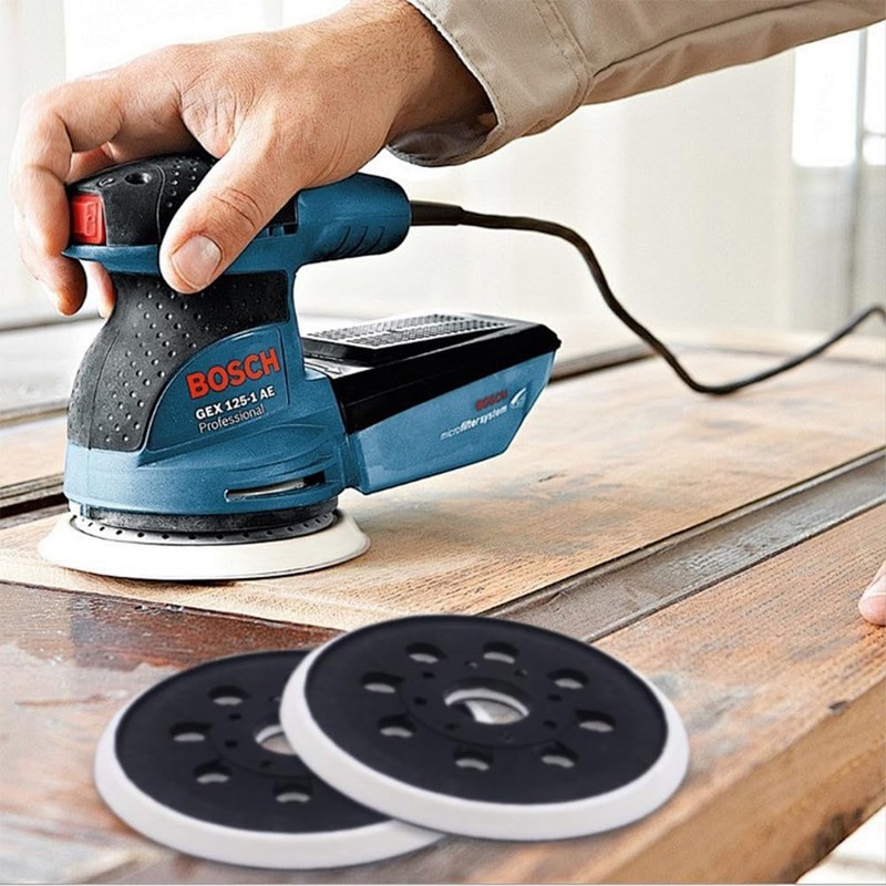 wocpvm 2 Orbital Sander Pads 5inch/123mm Backing Pad 8 Hole