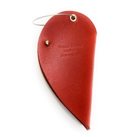 Key Case, Key Holder, Key Cover, Tochigi Leather, Genuine Leather, Cowhide Leather, Men's, Women's, Leather Accessories, Made in Japan, heart x red