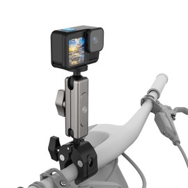 TLEVZKM Tool-Free 360° Ball Head Camera Mount - Rock-Solid Clamp for DSLR/Smartphone on Bike, Motorcycle & Poles