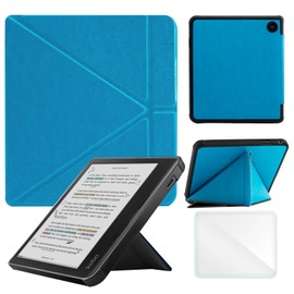 Case Compatible with Kobo Sage 8 Inch e-Reader (Model: N777 N778K, 2025 Release), Includes a Screen Protector - Premium PU Leather Cover with Auto Sleep/Wake