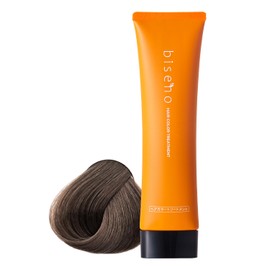 biseno Hair Color Treatment, Ash Brown, 5.3 oz (150 g) (Approx. 1 Month), Diamine Free, Women's, Men's, Floral Scent, For Gray Hair, Plant Derived