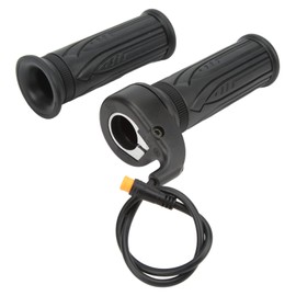 Frdhee Electric Bike 20X Full Twist Throttle, Right Handle Throttle Electric Motorcycle Accelerator Electric Bike Accessories for 12V 24V 36V 48V 52V 60V 72V, Waterproof Plug