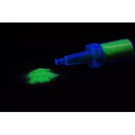 UV Blacklight Reactive Cosmetic Face & Body Glitter Powder (10 Gram Jars) (UV Lemon Yellow)