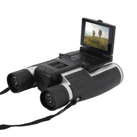 LICAEVEY Binoculares de 12x32 con Cámara, Grabador de Fotos de Video de 2.5K 48MP, Binoculares de Visión Grande con Zoom Digital óptico de 8X de 12x con Pantalla de 2.4 Pulgadas