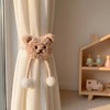 Magnetic Curtain Tie Backs Buckles Little Bear, 2 Pieces