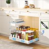 YunNasi 2 Tier Cupboard Organiser Kitchen Extendable White | Base