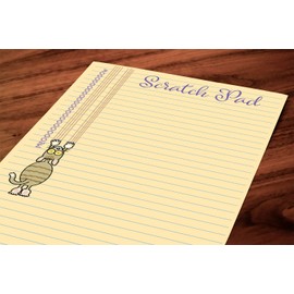 Cat Scratch Pad Funny Notepad with Magnet - 8.5" x 5.5" - USA Made - Funny Cat Notepad 50 Sheets - Made in USA - Grocery, Shopping, Daily Tasks List (Scratch Pad)