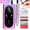 Portable Electric Nail Drill, 1 Box 45000RPM Electric Nail File,
