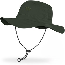 BROTOU Sun Hat Men Women UV Protection UPF 50+ Boonie Hat with Wide Brim, Foldable Safari Hat Hiking Hat Sun Protection & Waterproof Hiking Hat Bush Hat Summer Hat for Outdoor and Mountain Sports