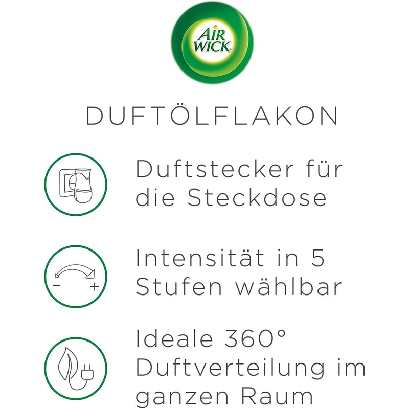 Air Wick Duftstecker Nachfüller – Duft: Eukalyptus & Zedernholz –