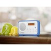 Sangean PR-D18BU AM/FM Portable Digital Radio with Protective Bumper, White/Blue
