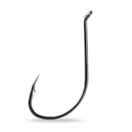 Mustad Select 1X Finesse Hook (10 Pack) Black/Nickel, Size 2