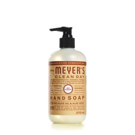MRS. MEYER'S Mrs. Meyer's Clean Day Liquid Hand Soap, Cruelty Free and Biodegradable Hand Wash Made with Essential Oils, Oat Blossom Scent, 370 ml Soap Pump Bottle