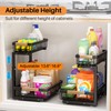 Under Sink Organizer,2 Pack Under Sink Organizers and Storage Basket,