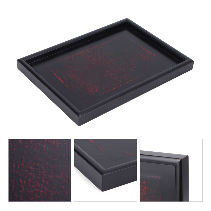 Wooden Snack Tray Food Serving Tray Tea Ceremony Holder for