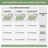HOMBYS Oversized King Comforter 120x120, Lightweight Quilted Down Alternative Duvet