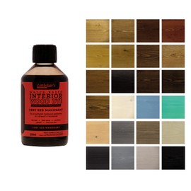 Littlefair's Wood Stain Water Based - 8.5oz/250ml - Indoor Furniture Stain Light & Dark Finishes - Special Non Toxic & Eco Friendly Formula - Wood Stain for Crafts - Color: Very Red Mahogany