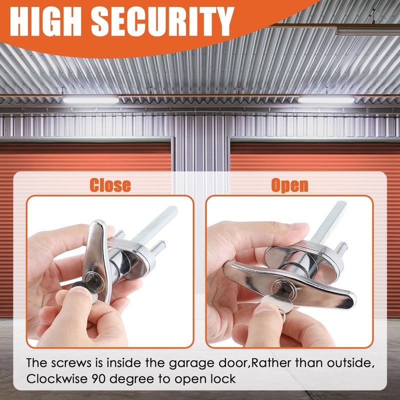 Ceoighe Universal Garage Door Lock Kit with Spring Latch and