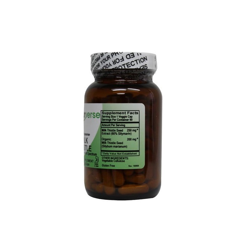 Naturverse Naturverse Milk Thistle Powder Capsules Standardized 90 VegCaps