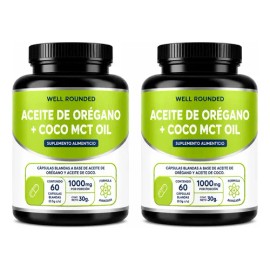 Aceite De Orégano Y Aceite De Coco Mct Oil Kit De 2 Frascos                                                                                           