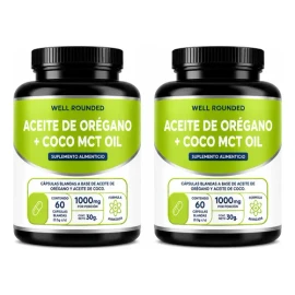 Aceite De Orégano Y Aceite De Coco Mct Oil Kit De 2 Frascos                                                                                           