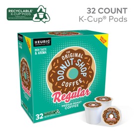 The Original Donut Shop The Original Donut Shop Regular, Single-Serve Keurig K-Cup Pods, Medium Roast Coffee Pods, 32 Count