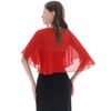 Baoqiya Soft Chiffon Capes Shawls Wraps Shrugs for Dresses Women