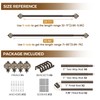 KAMANINA 2 Pack Curtain Rods for Windows 48 to 84