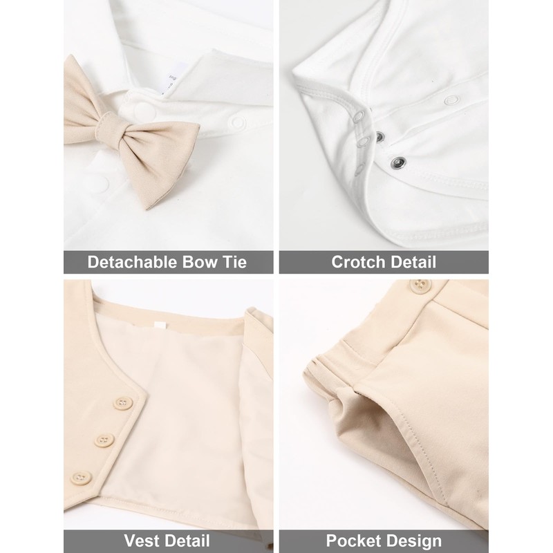A&J DESIGN Baby Easter Outfit Boy Infant Wedding Gentleman Formal