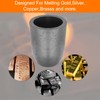 sourcing map Silicon Graphite Crucible,2.6kg Crucible Copper Casting Cup Metal