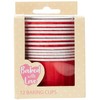 Baked with Love Red Baking Cups, Cupcake Cases, Greaseproof Baking