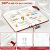 A5 Notebook Lined Journal with Divider, Large Hardcover Leather Journal