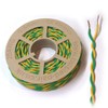 Green & Yellow Twisted Pair Wire 20 AWG / 0.5mm²