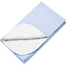 Reusable Bed Underpad - Machine Washable & Dryable, Waterproof, Extra-Absorbent, Personal Care & Hospital Rated Under Pad (Blue, 23x35)