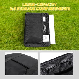 Aojo Aojo Starlink Bag, Starlink Case, Starlink Gen 3 Case, Starlink Travel Shoulder Bag & Handbag, Starlink Carrying Case Gen 3 Standard V3 Storage, Water Resistant, Shockproof, Multiple Pockets, Black