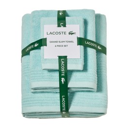 Lacoste Grand Slam 6-Piece Towel Set, Iced Aqua
