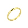 Stackable 10k Yellow Gold Mid Finger Band Above the Knuckle