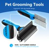 2-in-1 Shedding Brush and Detangling Comb Combo,Stripping Brush for Medium