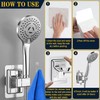 Snokay Hand Shower Head Holder, 360° Adjustable Angle Shower Holder,