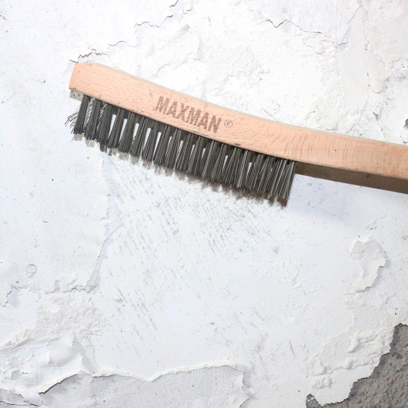 MAXMAN Wire Brush, Heavy Duty Stainless Steel Wire Brushes for