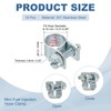 PATIKIL 10 Pcs 8-10mm Mini Fuel Injection Hose Clamps Zinc