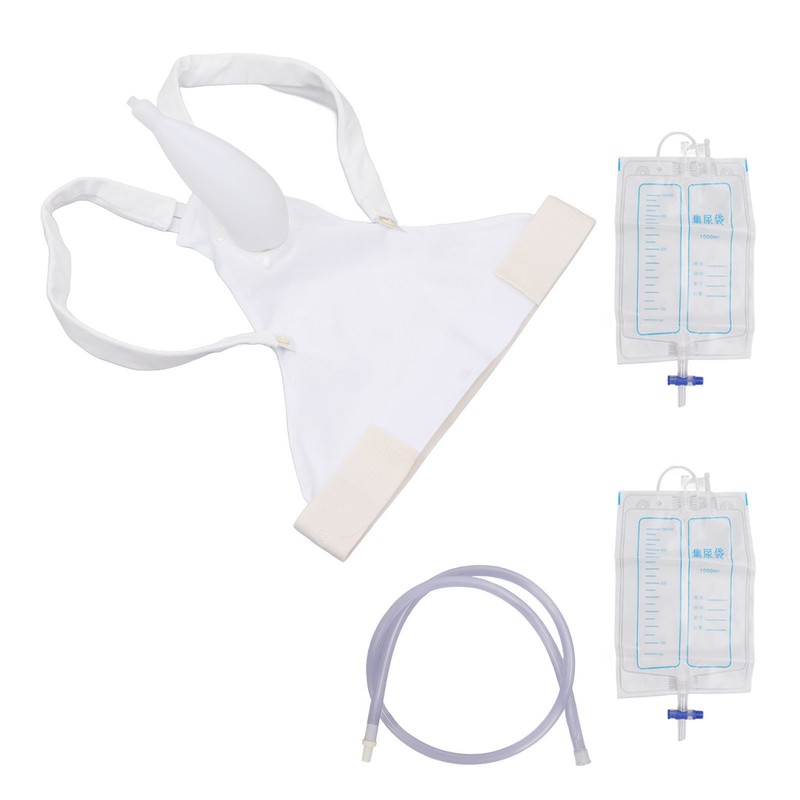 Male Urinal Pee Holder Breathable Prevent Leak Soft Silicone Urine