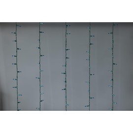 Brite Star 100 Count Mini String Christmas Lights, Blue - 22 feet Indoor/Outdoor Christmas Tree Lights with Green Wire