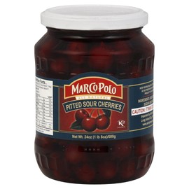 Marco Polo Cherries, Sour Pitt 24.0 OZ