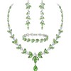EVER FAITH Mujer Set de Joyería Cristal Austriaco Bola de