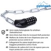 gipfelsport Bicycle Lock - Chain Lock with Numbers I Bicycle