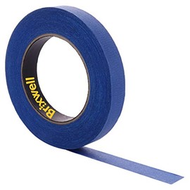 Brixwell 3 Rolls - Pro Blue Painters Masking Tape 3/4 Inch x 60 Yard Made in the USA